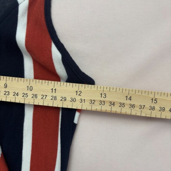 41 Hawthorn Annora Faux Wrap Jersey Dress - Navy/Orange - Size XS - Picture 5 of 6